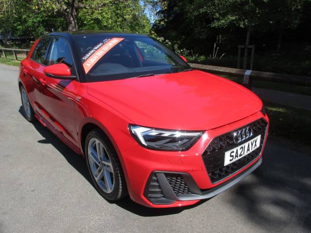 Audi A1 1.0 30 TFSI 110 S Line 5dr S Tronic Hatchback Petrol Red